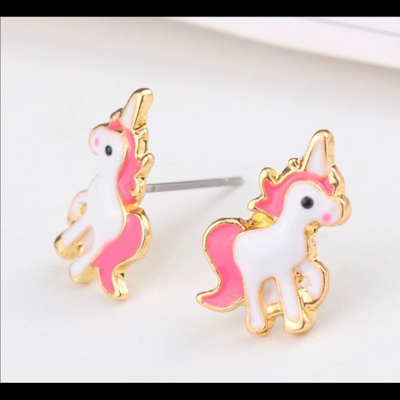 Accessories Unicorn Necklace And Earrings Jewelry Set Poshmark